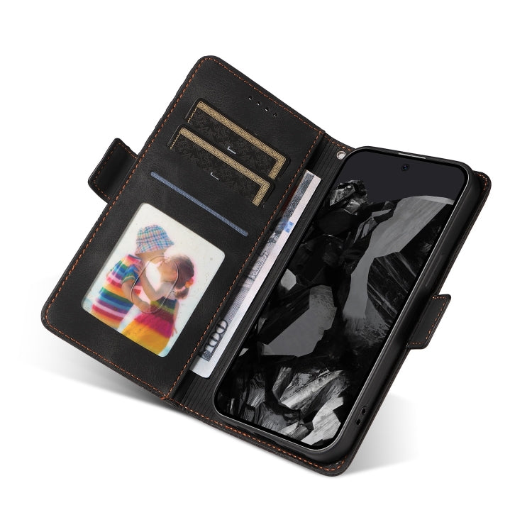 For Google Pixel 9 Pro XL Embossed Rhombus Starry Leather Phone Case(Black) - Google Cases by PMC TechLife | Online Shopping South Africa | PMC TechLife | Buy Now Pay Later Mobicred