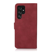 For Samsung Galaxy S25 Ultra 5G KHAZNEH Matte Texture Leather Phone Case(Red)