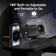 Y6S 4K Android 12.0 Portable Home HD Mini WiFi Projector(EU Plug)