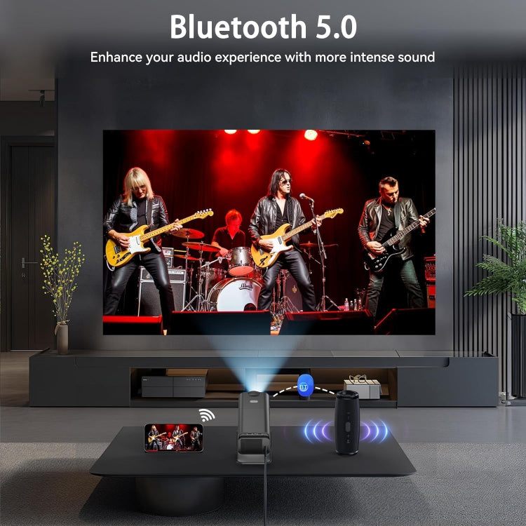 Y6S 4K Android 12.0 Portable Home HD Mini WiFi Projector(EU Plug)