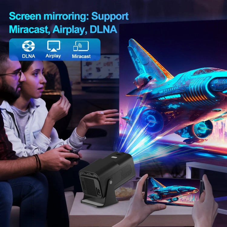 Y6S 4K Android 12.0 Portable Home HD Mini WiFi Projector(EU Plug)