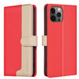 For iPhone 16 Pro Color Matching RFID Anti-theft Leather Phone Case(Red) - iPhone 16 Pro Cases by PMC TechLife | Online Shopping South Africa | PMC TechLife | Buy Now Pay Later Mobicred