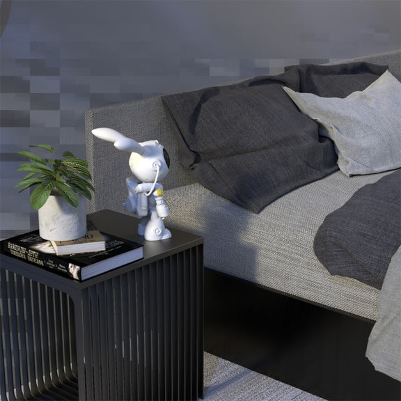 G001 Space Rabbit Starry Sky Projection Lamp Bedroom Laser Atmosphere Light(White)
