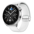 22mm Magnetic Silver Buckle Silicone Leather Watch Band(White) - free shipping - PMC TechLife - Order now!