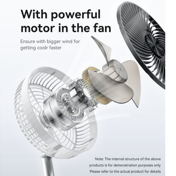 Yesido YF11 Foldable Telescopic Floor Fan(White)