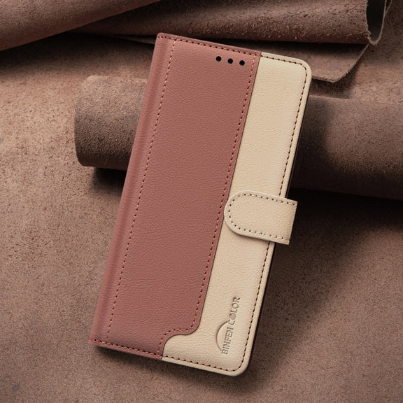 For Xiaomi Redmi K70 / K70 Pro Color Matching RFID Anti-theft Leather Phone Case(Brown)