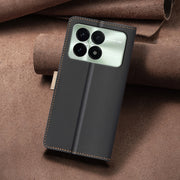 For Xiaomi Redmi K70 / K70 Pro Color Matching RFID Anti-theft Leather Phone Case(Black)