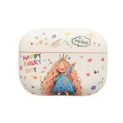 For AirPods 3 Girl Pattern Earbuds Box Frosted TPU Case(Crown)