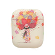 For AirPods 2 / 1 Girl Pattern Earbuds Box Frosted TPU Case(Flower) - For AirPods 1/2 by PMC Jewellery | Online Shopping South Africa | PMC Jewellery | Buy Now Pay Later Mobicred