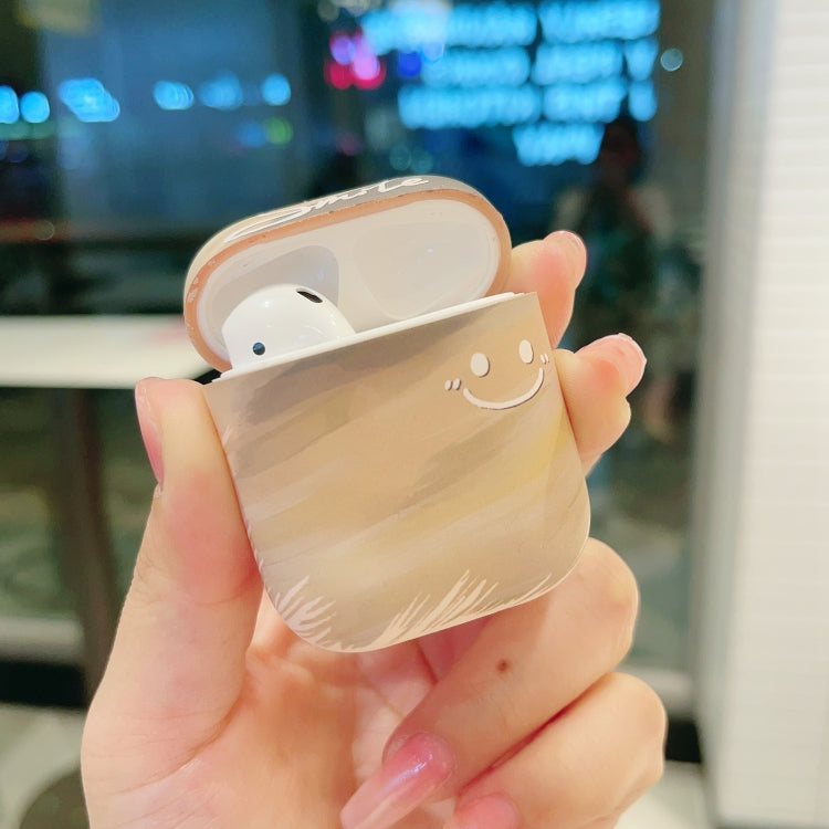 For AirPods 3 Smile Clouds Earbuds Box Frosted TPU Case(Green)