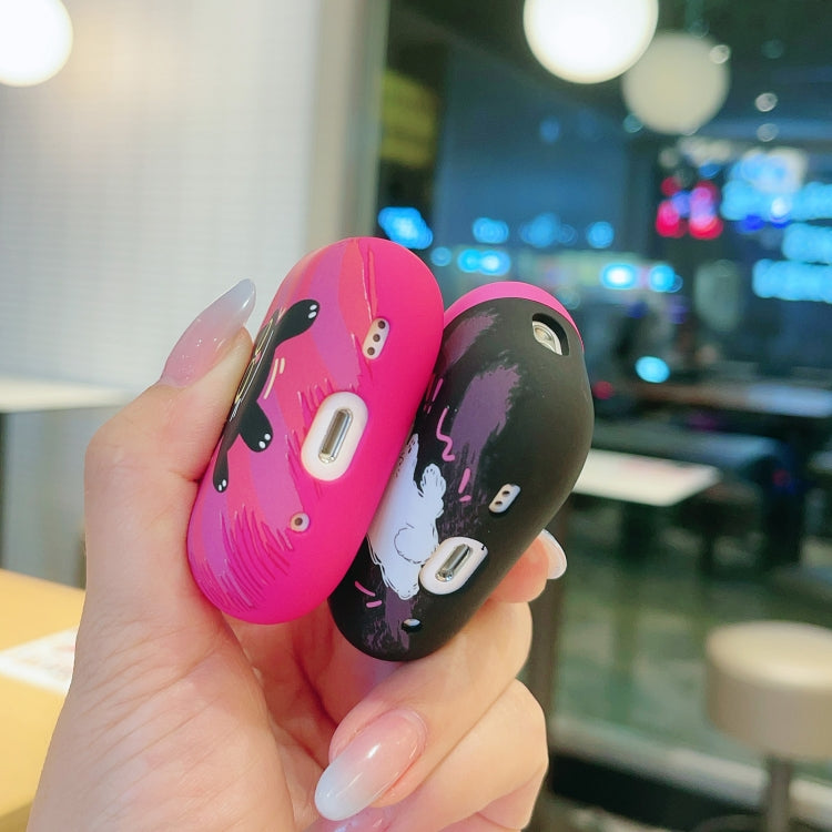 For AirPods Pro Cat and Dog Pattern Earbuds Box Frosted TPU Case(Exploring Dog) - For AirPods Pro by PMC Jewellery | Online Shopping South Africa | PMC Jewellery | Buy Now Pay Later Mobicred