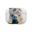 For AirPods Pro 2 Phantom Panda Pattern Earbuds Box Frosted TPU Case(White) - For AirPods Pro 2 by PMC Jewellery | Online Shopping South Africa | PMC Jewellery | Buy Now Pay Later Mobicred