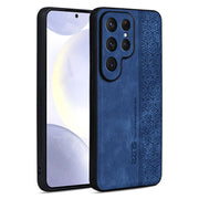 For Samsung Galaxy S25 Ultra 5G AZNS 3D Embossed Skin Feel Phone Case(Sapphire Blue)