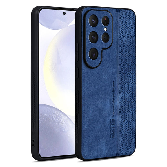 For Samsung Galaxy S25 Ultra 5G AZNS 3D Embossed Skin Feel Phone Case(Sapphire Blue)