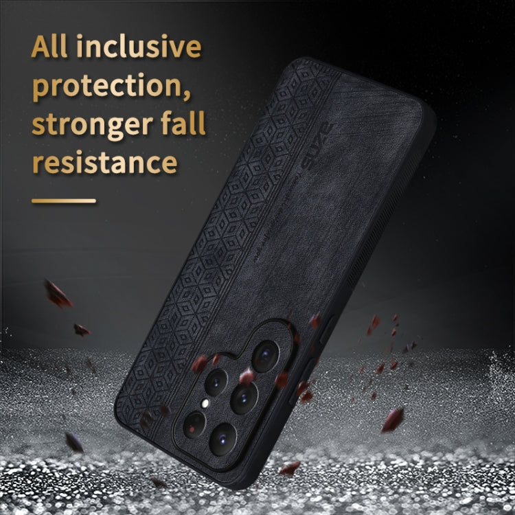 For Samsung Galaxy S25 Ultra 5G AZNS 3D Embossed Skin Feel Phone Case(Sapphire Blue)