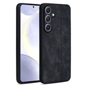 For Samsung Galaxy S25 5G AZNS 3D Embossed Skin Feel Phone Case(Black)