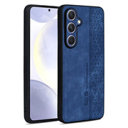For Samsung Galaxy S25 5G AZNS 3D Embossed Skin Feel Phone Case(Sapphire Blue)