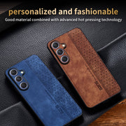 For Samsung Galaxy S25 5G AZNS 3D Embossed Skin Feel Phone Case(Sapphire Blue)