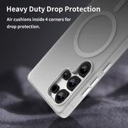 For Samsung Galaxy S25 Ultra MagSafe Frosted Translucent TPU + PC Full Coverage Phone Case(White)
