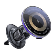 Yesido C308 15W Air Outlet Car MagSafe Magnetic Wireless Charging Holder(Black)