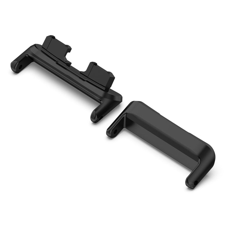 For Huawei Band 10 / 9 / 8 1 Pair Stainless Steel Metal Watch Band Connector(Black) - Other Accessories by PMC Jewellery | Online Shopping South Africa | PMC Jewellery | Buy Now Pay Later Mobicred