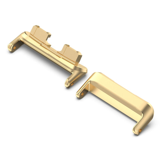 For Huawei Band 10 / 9 / 8 1 Pair Stainless Steel Metal Watch Band Connector(Gold)
