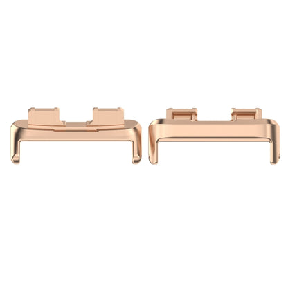 For Huawei Band 10 / 9 / 8 1 Pair Stainless Steel Metal Watch Band Connector(Rose Gold) - free shipping - PMC Jewellery - Order now!