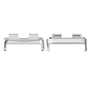 For Huawei Band 10 / 9 / 8 1 Pair Stainless Steel Metal Watch Band Connector(Silver)