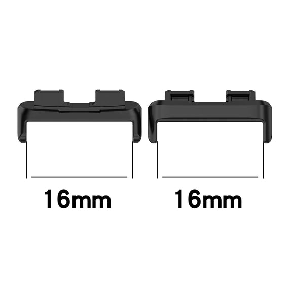 For Huawei Band 10 / 9 / 8 1 Pair Stainless Steel Metal Watch Band Connector(Silver)