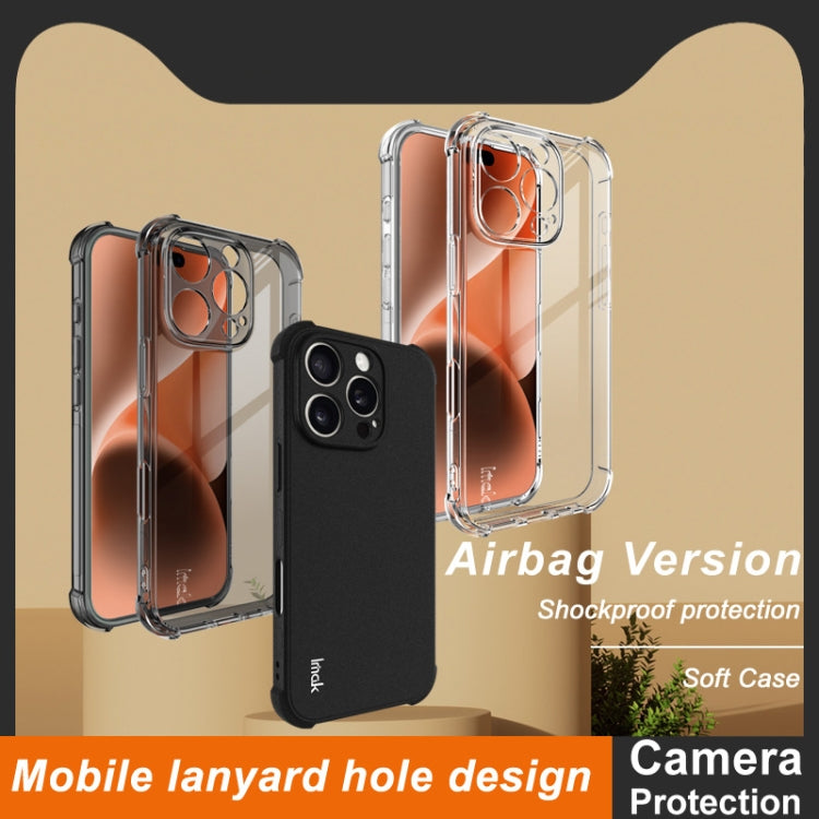 For iPhone 16 Pro imak Shockproof Airbag TPU Phone Case(Transparent) - iPhone 16 Pro Cases by imak | Online Shopping South Africa | PMC TechLife | Buy Now Pay Later Mobicred
