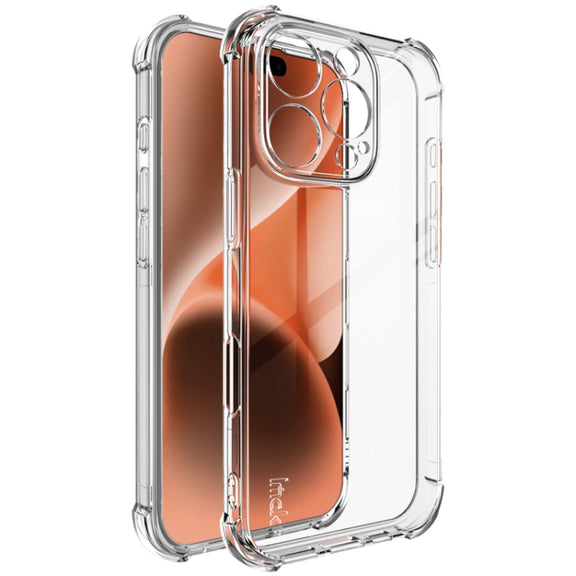 For iPhone 16 Pro imak Shockproof Airbag TPU Phone Case(Transparent)