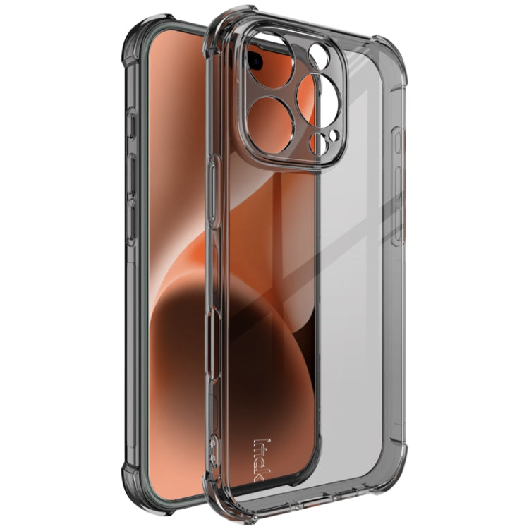 For iPhone 16 Pro imak Shockproof Airbag TPU Phone Case(Transparent Black) - free shipping - PMC TechLife - Order now!