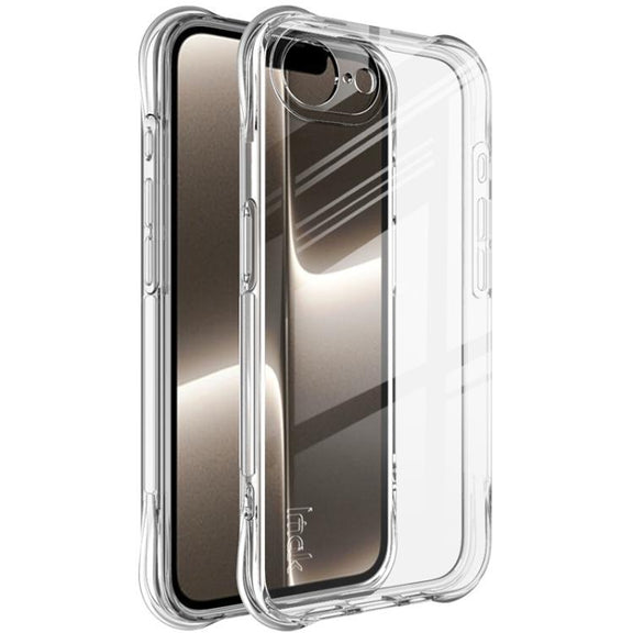 For iPhone 16e imak Shockproof Airbag TPU Phone Case(Transparent)