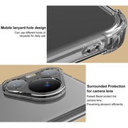 For iPhone 16 imak Shockproof Airbag TPU Phone Case(Matte Black)
