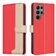 For Samsung Galaxy S25 Ultra 5G Color Matching RFID Anti-theft Leather Phone Case(Red) - Galaxy S25 Ultra 5G Cases by PMC TechLife | Online Shopping South Africa | PMC TechLife | Buy Now Pay Later Mobicred