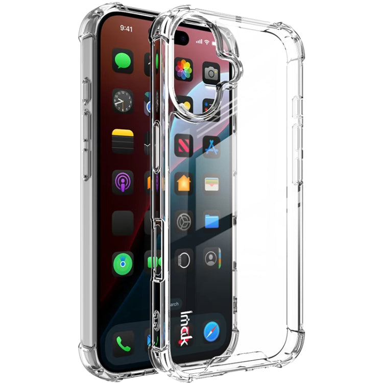 For iPhone 16 IMAK Space Shield PC + TPU Airbag Shockproof Phone Case(Transparent) - iPhone 16 Cases by imak | Online Shopping South Africa | PMC TechLife | Buy Now Pay Later Mobicred