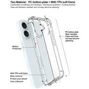 For iPhone 16 IMAK Space Shield PC + TPU Airbag Shockproof Phone Case(Transparent)