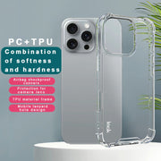 For iPhone 16 Pro Max IMAK Space Shield PC + TPU Airbag Shockproof Phone Case(Transparent)