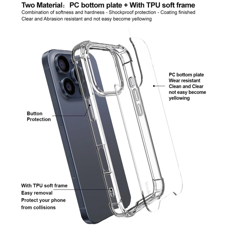 For iPhone 16 Pro Max IMAK Space Shield PC + TPU Airbag Shockproof Phone Case(Transparent) - iPhone 16 Pro Max Cases by imak | Online Shopping South Africa | PMC TechLife | Buy Now Pay Later Mobicred