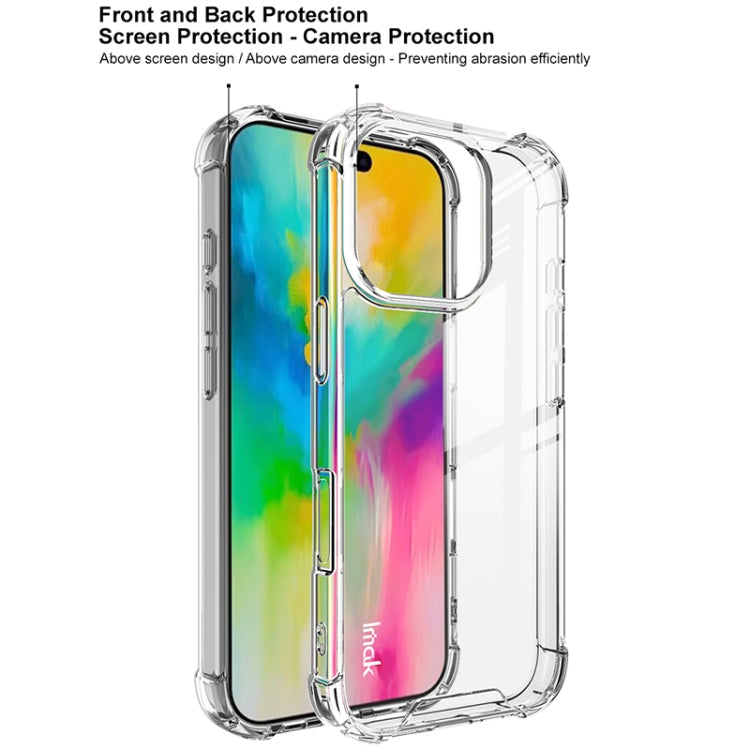 For iPhone 16 Pro Max IMAK Space Shield PC + TPU Airbag Shockproof Phone Case(Transparent) - iPhone 16 Pro Max Cases by imak | Online Shopping South Africa | PMC TechLife | Buy Now Pay Later Mobicred
