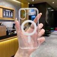 For iPhone 16 Large Hole Camera MagSafe Magnetic Clear Acrylic TPU Case(Transparent) - iPhone 16 Cases by PMC TechLife | Online Shopping South Africa | PMC TechLife | Buy Now Pay Later Mobicred