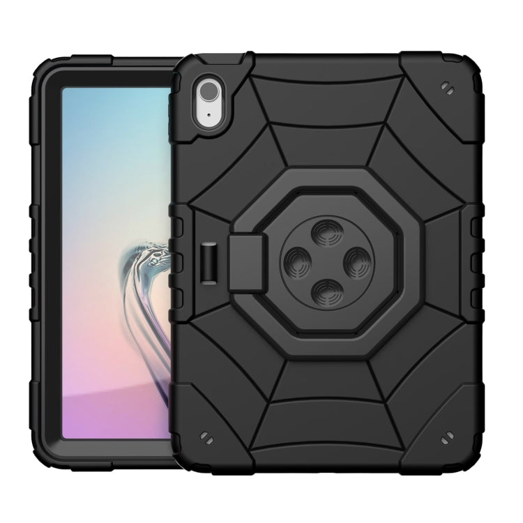 For iPad Air 11 2025 / 2024 Spider Turntable Handle Stress Relief Tablet Case(Black) - free shipping - PMC TechLife - Order now!
