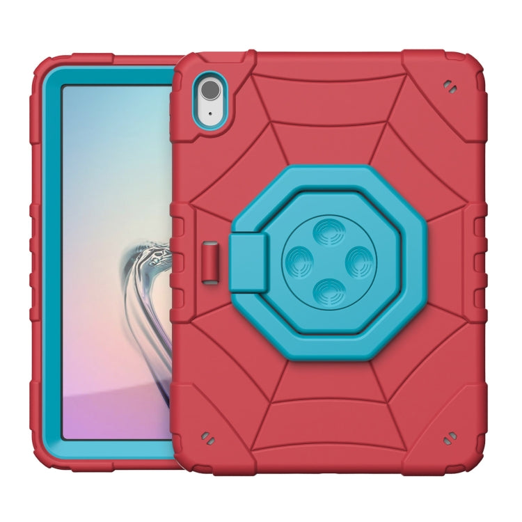 For iPad Air 11 2024 Spider Turntable Handle Stress Relief Tablet Case(Red Blue) - iPad Air 11 2024 Cases by PMC TechLife | Online Shopping South Africa | PMC TechLife | Buy Now Pay Later Mobicred