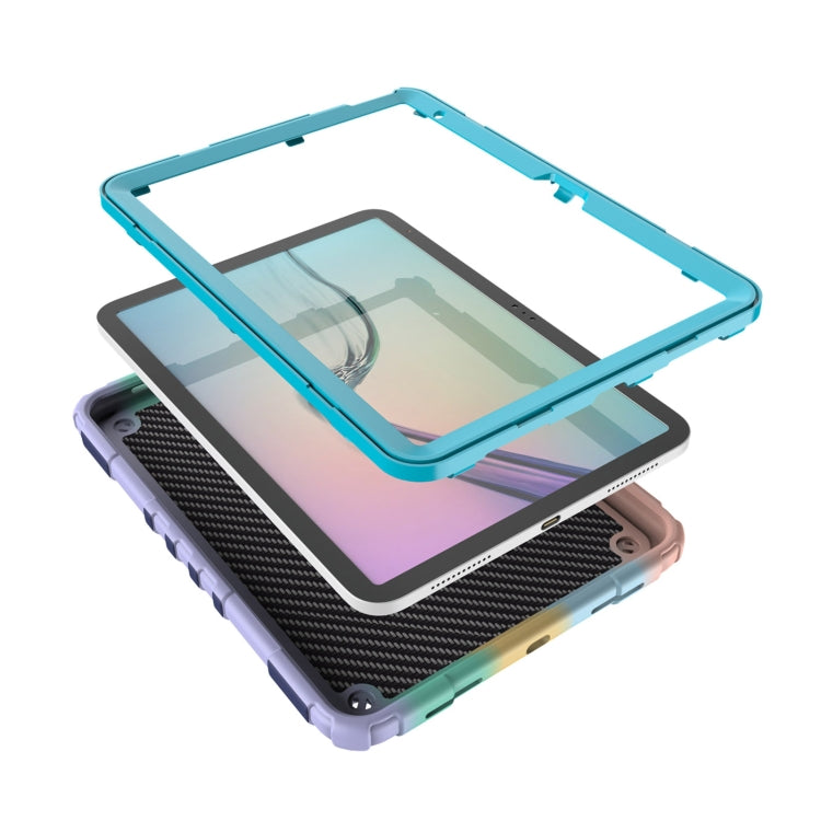 For iPad Air 11 2024 Spider Turntable Handle Stress Relief Tablet Case(Gradient Color Blue) - iPad Air 11 2024 Cases by PMC TechLife | Online Shopping South Africa | PMC TechLife | Buy Now Pay Later Mobicred