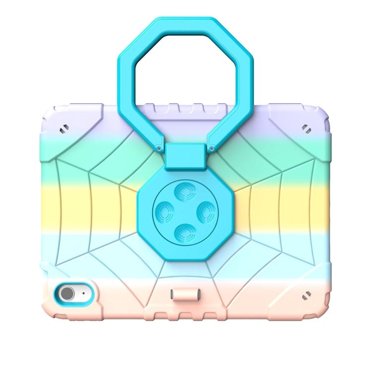 For iPad Air 11 2024 Spider Turntable Handle Stress Relief Tablet Case(Gradient Color Blue) - iPad Air 11 2024 Cases by PMC TechLife | Online Shopping South Africa | PMC TechLife | Buy Now Pay Later Mobicred