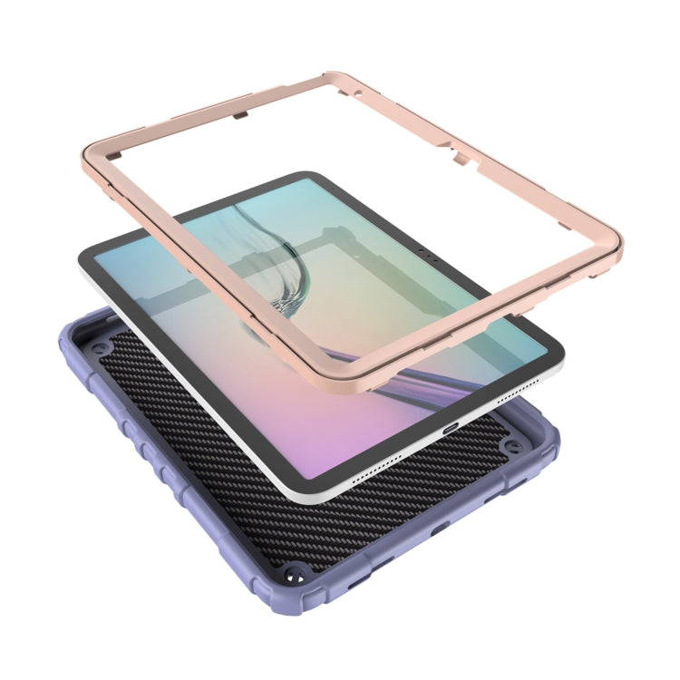 For iPad Air 11 2024 Spider Turntable Handle Stress Relief Tablet Case(Purple Gold) - iPad Air 11 2024 Cases by PMC TechLife | Online Shopping South Africa | PMC TechLife | Buy Now Pay Later Mobicred