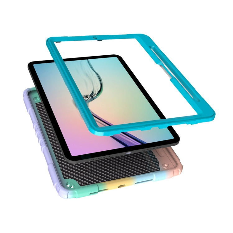 For iPad Pro 11 2024 Spider Turntable Handle Stress Relief Tablet Case(Gradient Color Blue) - iPad Pro 11 2024 Cases by PMC TechLife | Online Shopping South Africa | PMC TechLife | Buy Now Pay Later Mobicred