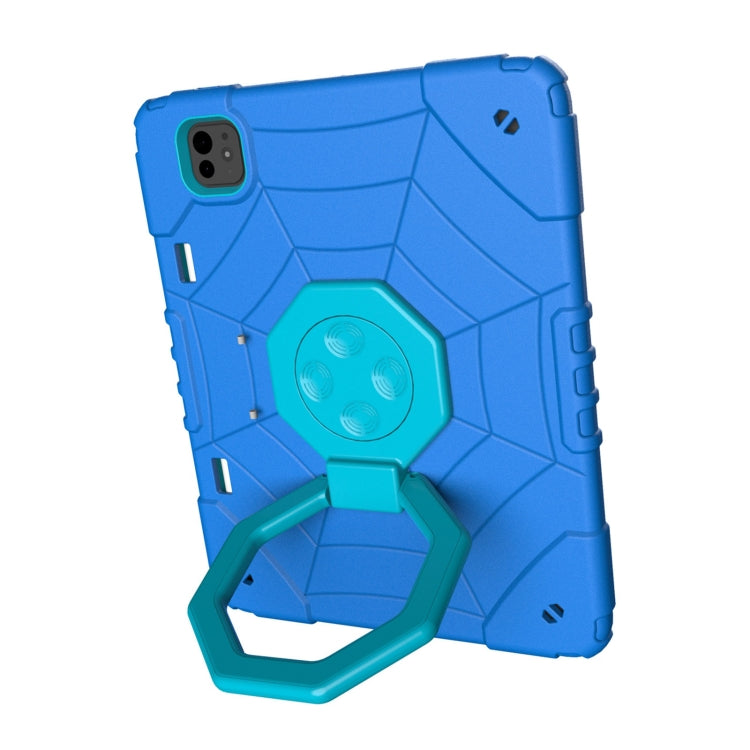 For iPad Pro 11 2024 Spider Turntable Handle Stress Relief Tablet Case(Blue) - iPad Pro 11 2024 Cases by PMC TechLife | Online Shopping South Africa | PMC TechLife | Buy Now Pay Later Mobicred