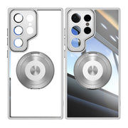 For Samsung Galaxy S25 Ultra 5G 360 Holder MagSafe Acrylic Hybrid TPU Phone Case(Grey)