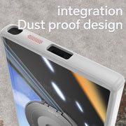 For Samsung Galaxy S25 Ultra 5G 360 Holder MagSafe Acrylic Hybrid TPU Phone Case(Grey)